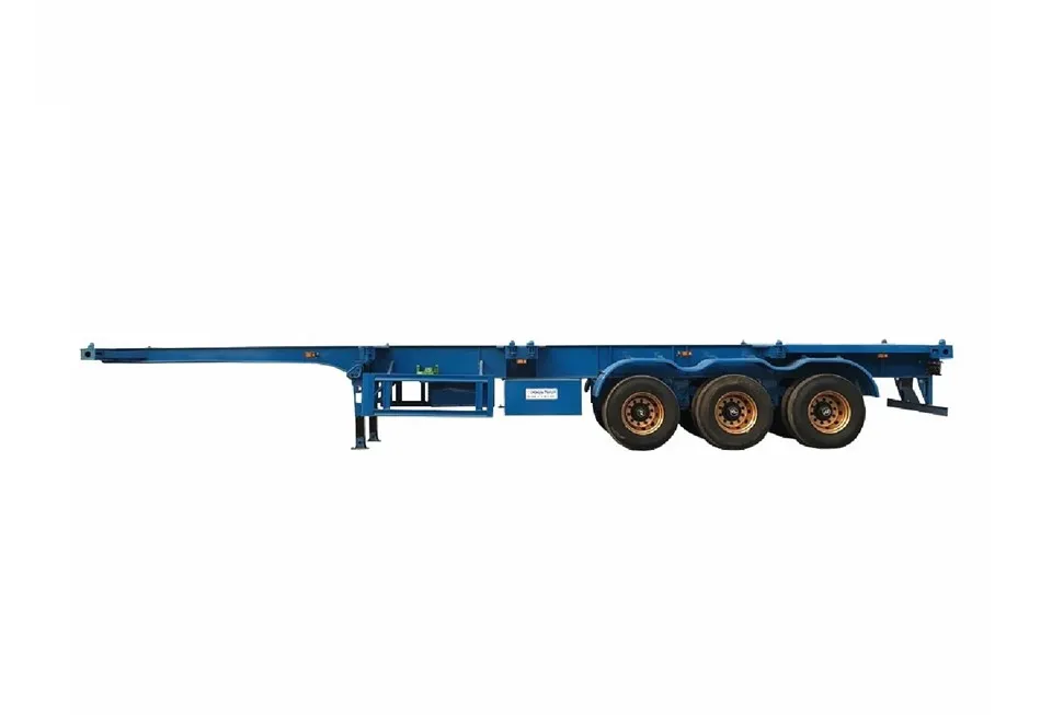 40ft containerchassis skeletvrachtwagen oplegger
